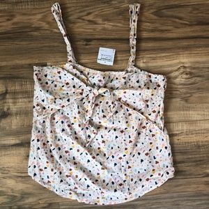 NWT - Madewell Tie Front Cami Tank 0